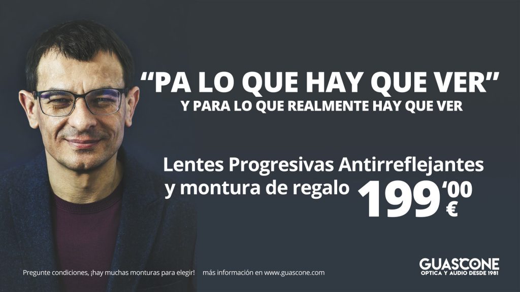 Lentes progresivas con montura por 199€